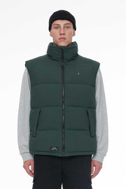 MENS BOX PUFFER VEST FOREST