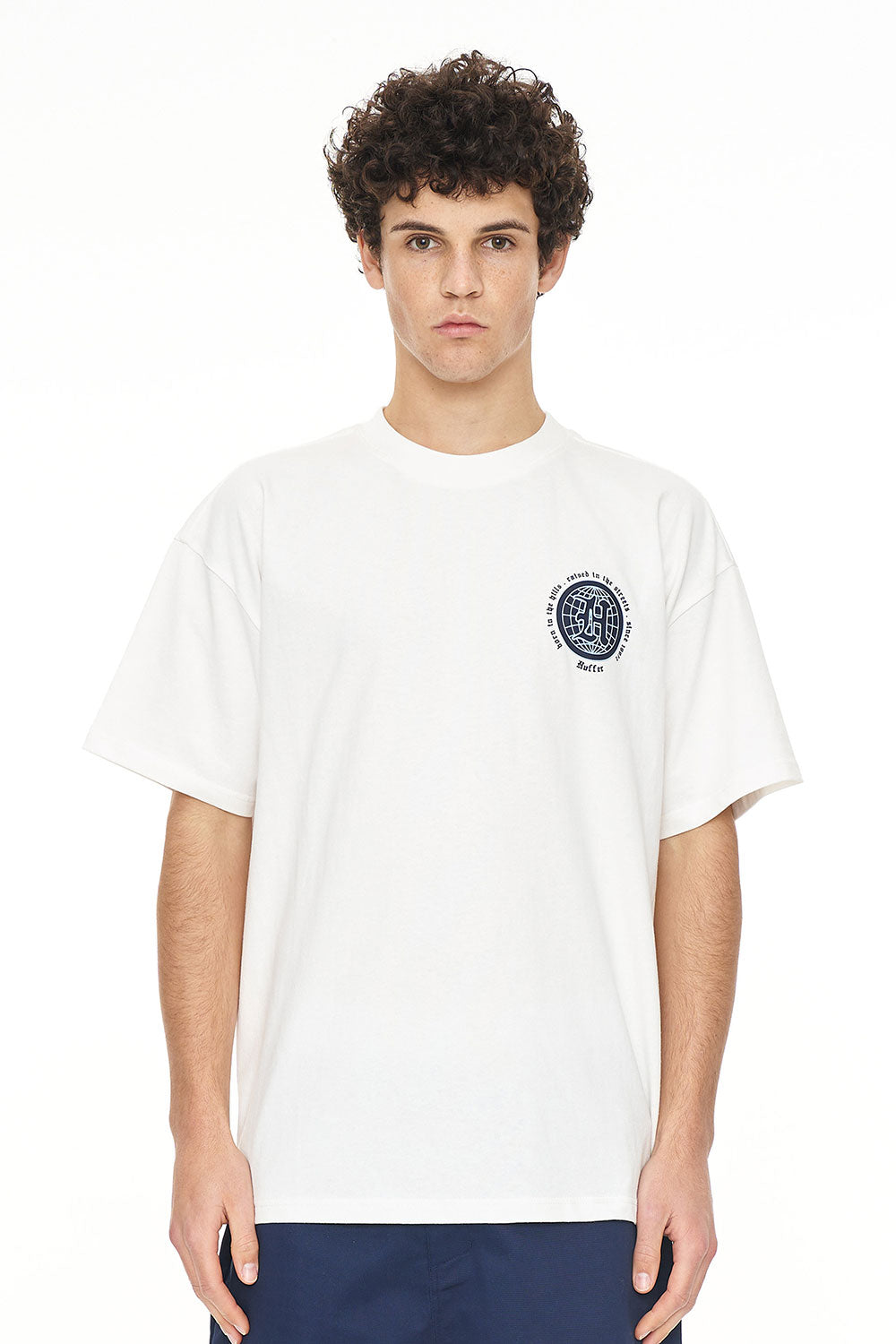 MENS BLOCK TEE 260/COAT CHALK Huffer