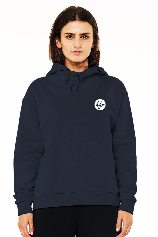 WMNS SLOUCH HOOD/SIGN OFF NAVY