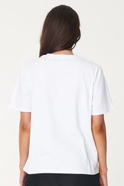 WMNS CLASSIC TEE/ROSE LOVE WHITE