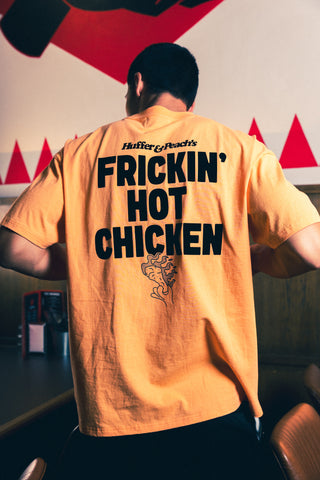 BLOCK TEE 220/FRICKIN' PEACH