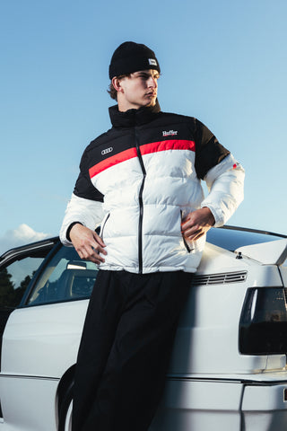 AUDI TRACK PUFFER WHITE/RED/BLACK