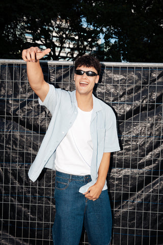 DILLON BOX SHIRT Y2K BLUE