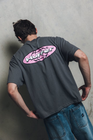 BLOCK CROP TEE 220/ALTA FLINT GREY