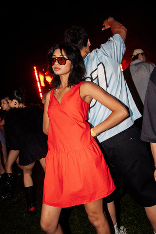 FREIDA MINI DRESS POPPY