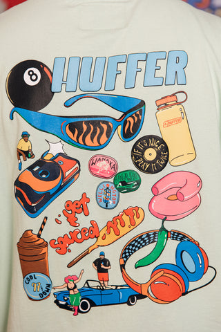 BLOCK TEE 220/FLAMIN MATCHA