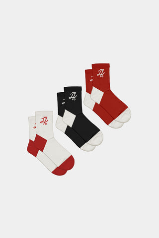 SHANK RIB SOCK/GOLF 3 PACK MULTI