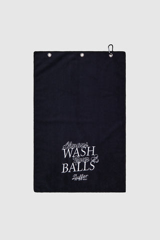 GOLF BALLS TOWEL BLACK