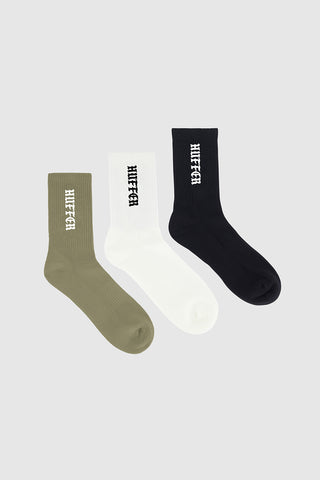 HFR RIB SOCK/OLDE 3 PACK MULTI