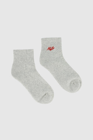 ANKLE RIB SOCK SILVERMARLE