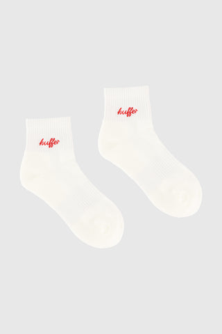 ANKLE RIB SOCK/BALLET CHALK