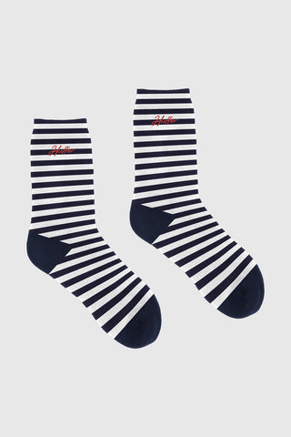 HFR CREW SOCK/CHARM NAVY/WHITE
