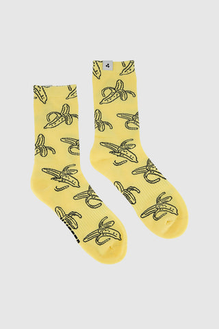 CREW SOCK/PEEL IT YELLOW