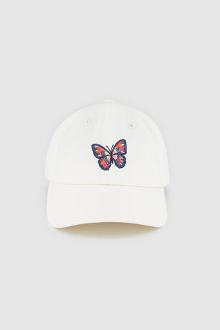 6 PANEL CAP/FLUTTERBY CHALK