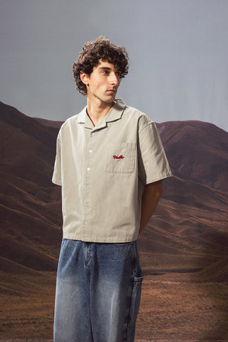 COSTA CROP SHIRT/FALCONZ STONE