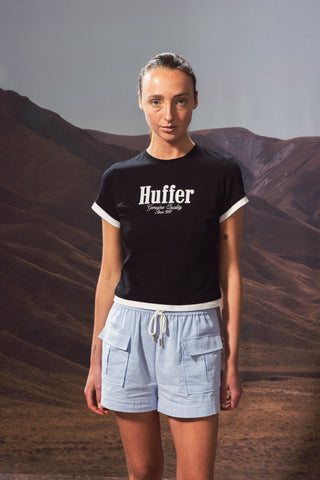 DBL MINI TEE 185/RIDGE BLACK