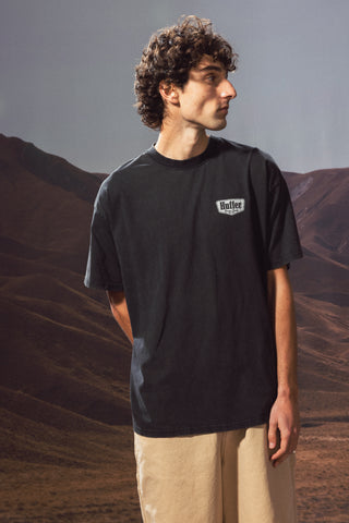 BLOCK TEE 220/RIDGE WASHED BLACK