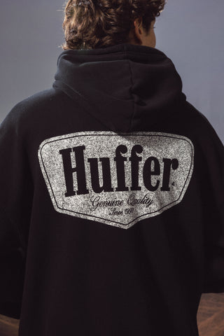 BLOCK HOOD 350/RIDGE WASHED BLACK