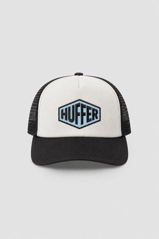 TRUCKER CAP/AIR HUFFER CHALK/BLACK