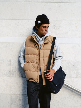 MENS CLASSIC DOWN VEST TAN