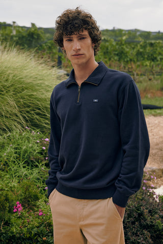 CLASSIC 1/4 ZIP JERSEY/3BALL NAVY