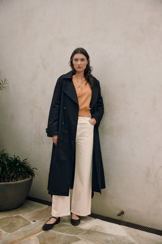 CLASSIC TRENCH COAT BLACK