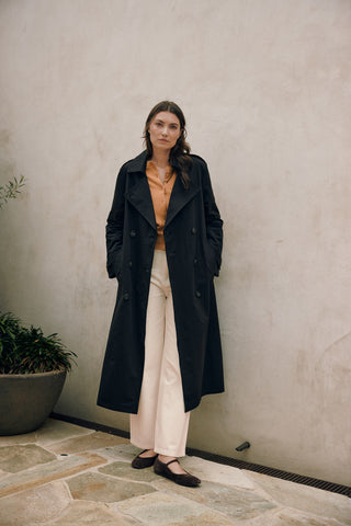 CLASSIC TRENCH COAT BLACK