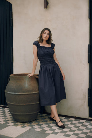CRUISE ISLA MIDI DRESS NAVY