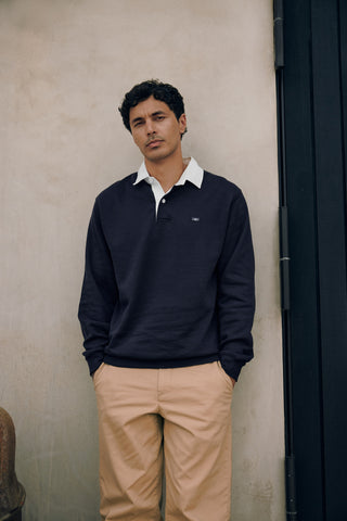 RUGBY FLEECE JERSEY/3BALL NAVY