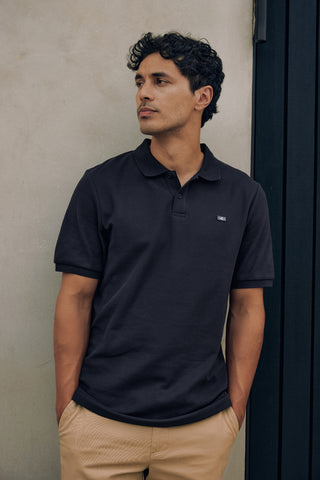 CLASSIC SLIM POLO/3BALL NAVY