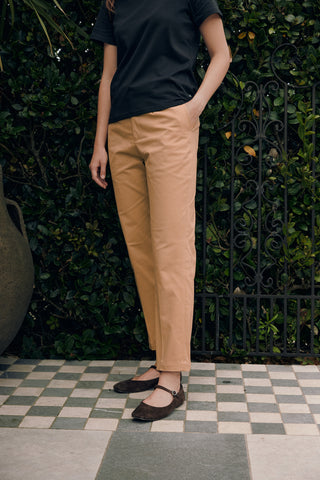 CLASSIC SLIM ANKLE PANT CAMEL