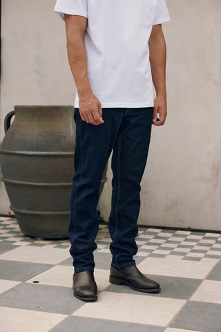 CLASSIC STRAIGHT JEAN WASHED INDIGO