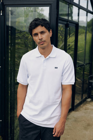 CLASSIC SLIM POLO/3BALL WHITE