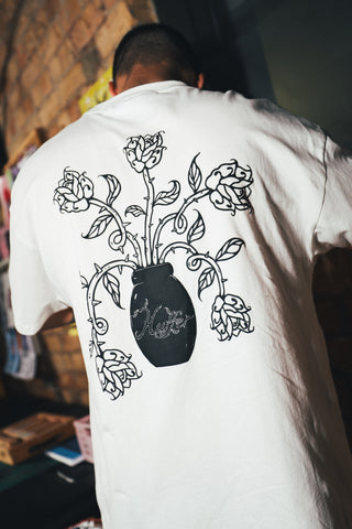BLOCK TEE/SPIKED CHALK