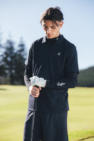 MOCKNECK LS BASELAYER NAVY