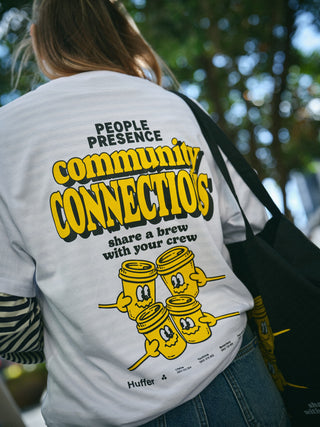 GENDER NEUTRAL TEE/CONNECTIONS WHITE