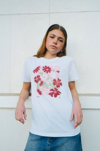 CLASSIC TEE 170/FLOWER MARKET WHITE