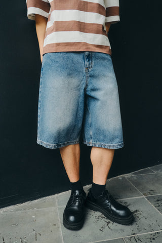 X-TRA BAGGY DENIM SHORT STABLE WASH