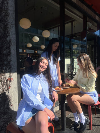 CRUISE DAY SHIRT ICE BLUE STRIPE