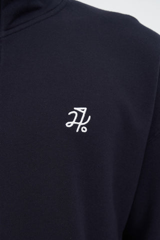 CLUB 1/4 ZIP FLEECE NAVY