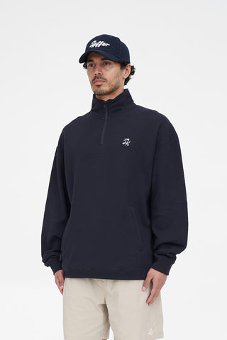 CLUB 1/4 ZIP FLEECE NAVY