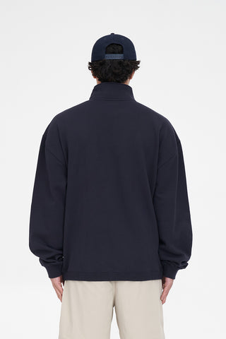 CLUB 1/4 ZIP FLEECE NAVY
