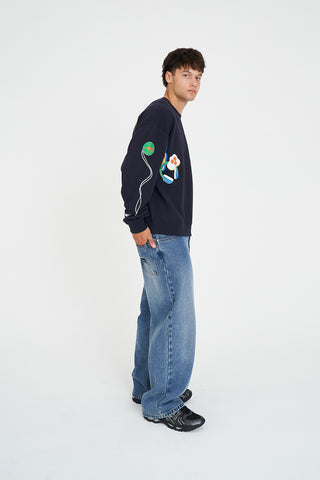 BLOCK CREW 350/HOT & SPICY NAVY