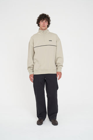 MENS HFR BASIC 1/4 ZIP MOONROCK