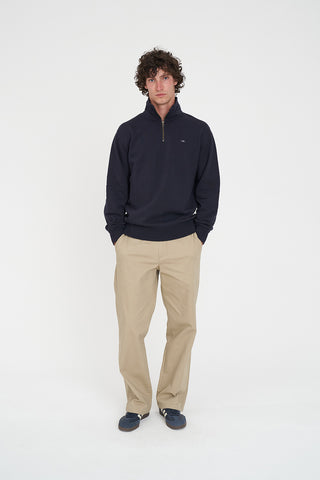 CLASSIC 1/4 ZIP JERSEY/3BALL NAVY