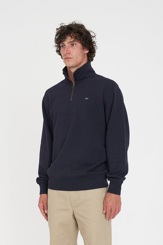 CLASSIC 1/4 ZIP JERSEY/3BALL NAVY