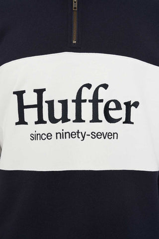 CLASSIC 1/4 ZIP BLOCK JERSEY NAVY