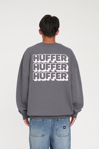 MENS WEEKEND CREW/8-BIT FLINT GREY