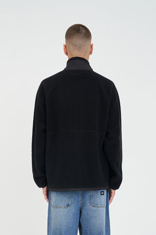 HUSK POLAR FLEECE JACKET BLACK