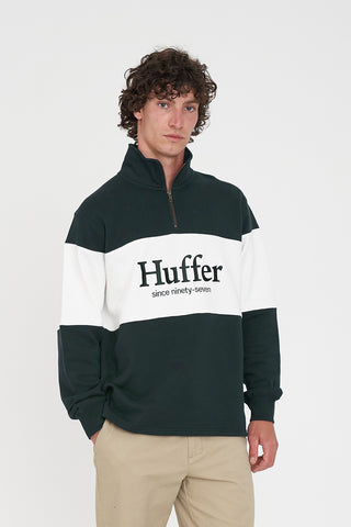 PANEL ¼ ZIP JERSEY EMERALD